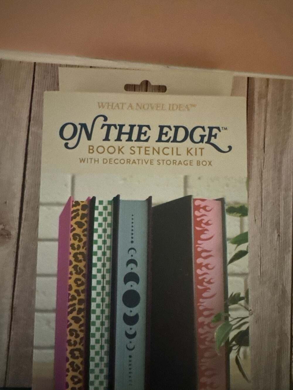 DesignWorks Ink On The Edge Book Stencil Kit with Decorative Storage Box - Picture 3 of 4